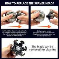 ELITEZENS 7D Flex Head Bald Shaver (USB-C, IPX7)